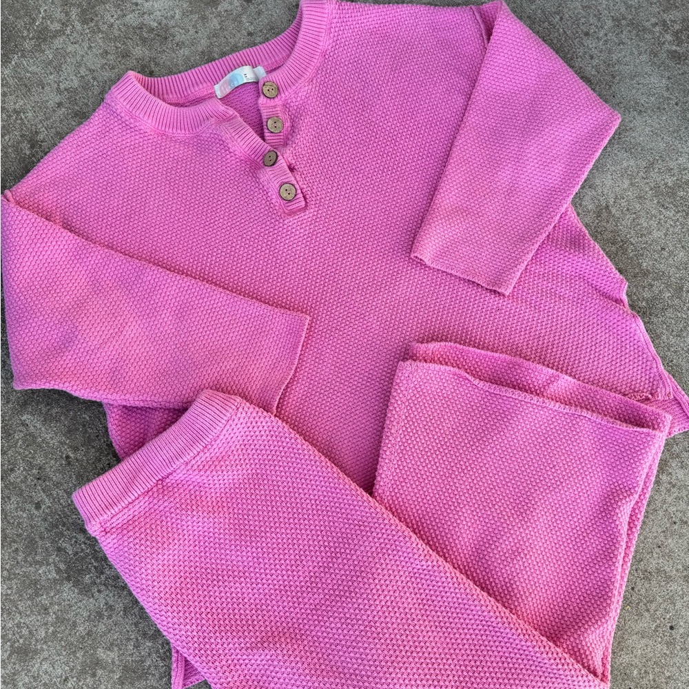 Hot pink Free People Hailee loungewear set